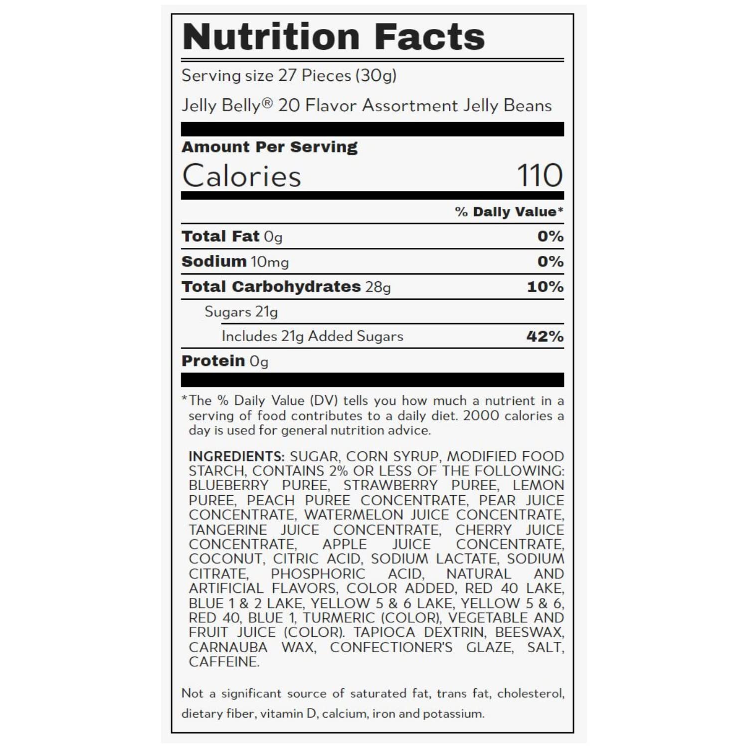 20 Mini Packs of Assorted Flavor Jelly Beans, Individually Bagged for Birthday Party Favors, Bulk Chewy Candy, Pack of 20 : Grocery & Gourmet Food