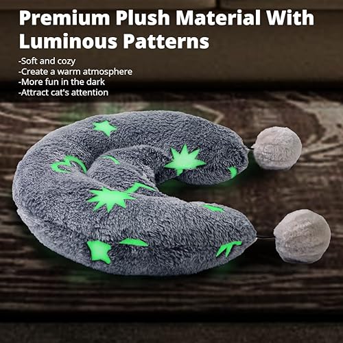 Miniatura 5 de Happi N Pets Almohada grande para gatos de interior, almohada calmante esponjosa y acogedora con dos bolas de juguete, almohada para el cuello de