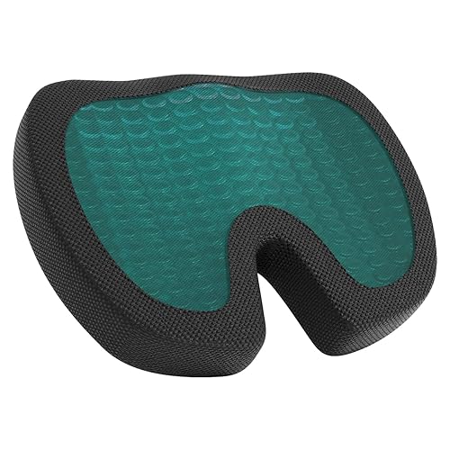 Amazon Basics Comfortable Seat Cushion for Office Chairs, Gel Enhanced