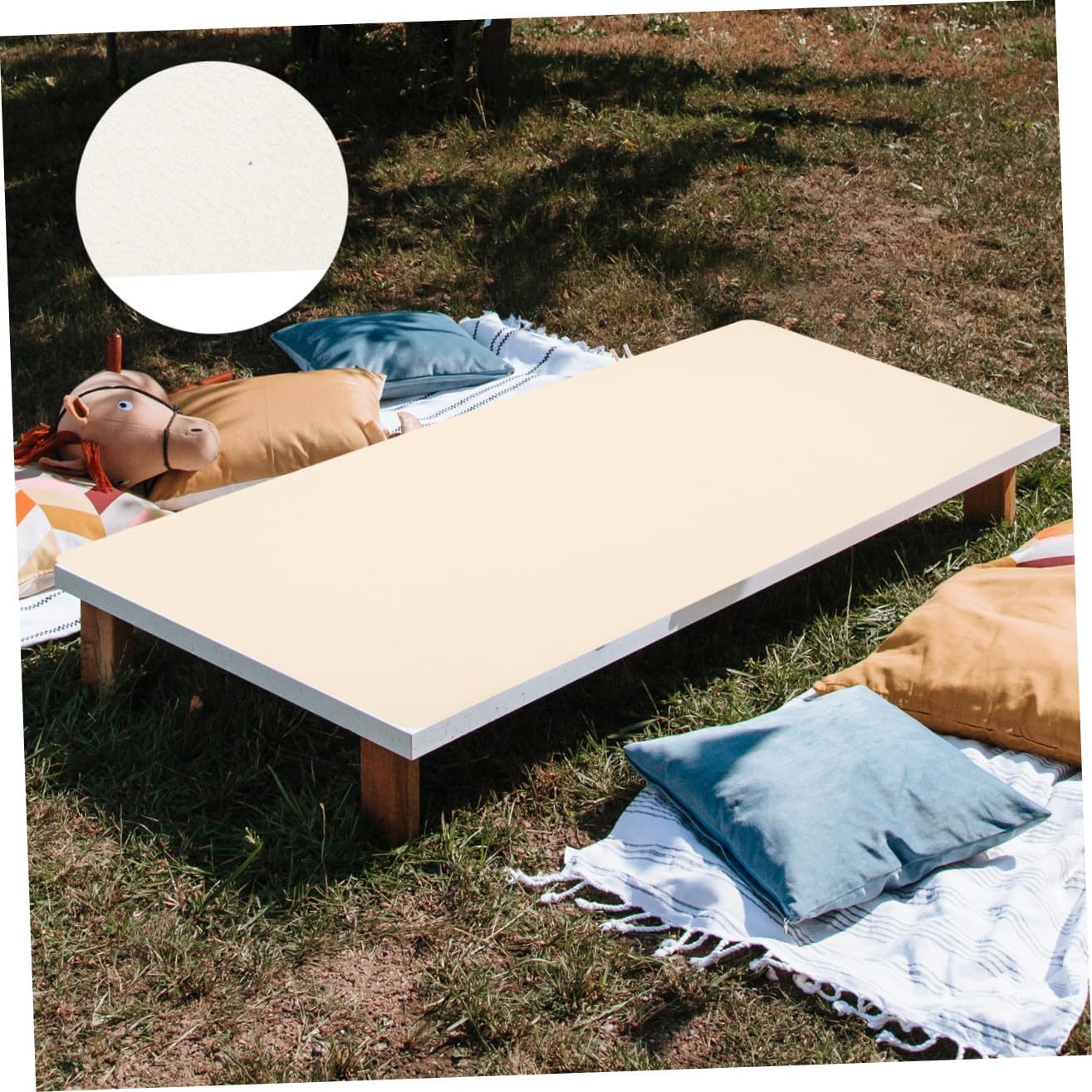 Scald Pu Leather Outdoor Table Mat for Picnics - Insulation Cushion Oil Picnic Table Pad for Camping and Outdoor Dining