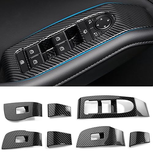 Compatible con Mazda 3 CX-30 2025 2024 2023 2022 2021 2020 Accesorios deportivos para consola central de automóvil, reposabrazos de ventana, panel