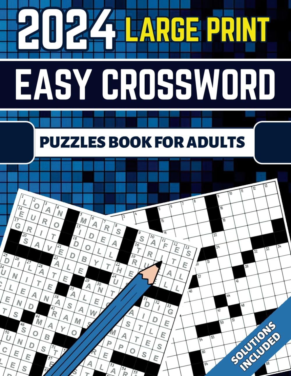 2024 Easy Crossword Puzzles For Adults and Seniors Large Print
