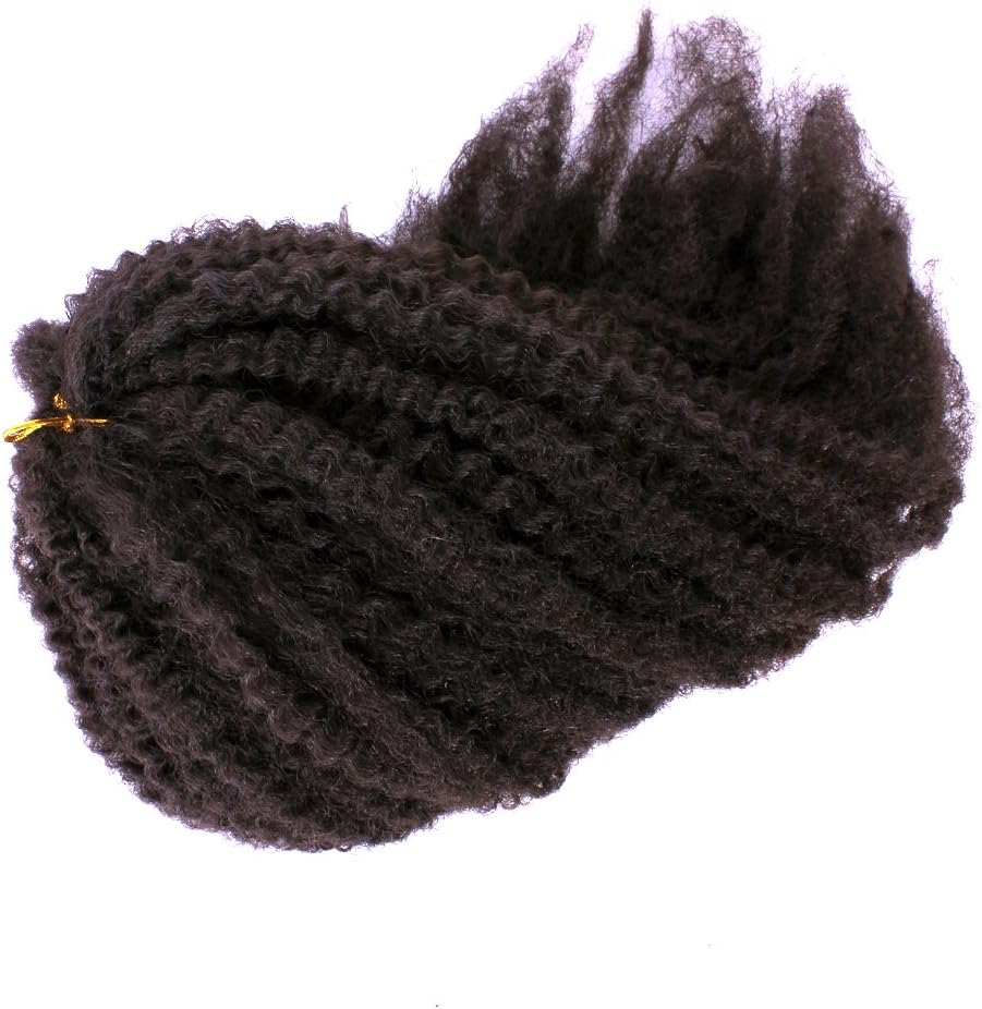 Afro Kinky Curly Twist Senegales Twist Braiding Hair Crochet Braids Marley Braid Hair Extensions18inch^^^4