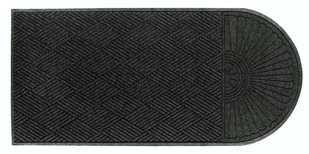M+A Matting 22248 Waterhog Eco Grand Premier PET Polyester Fiber Single End Entrance Indoor/Outdoor Floor Mat, SBR Rubber Backing, 5-1/2' Length x 3' Width, 3/8