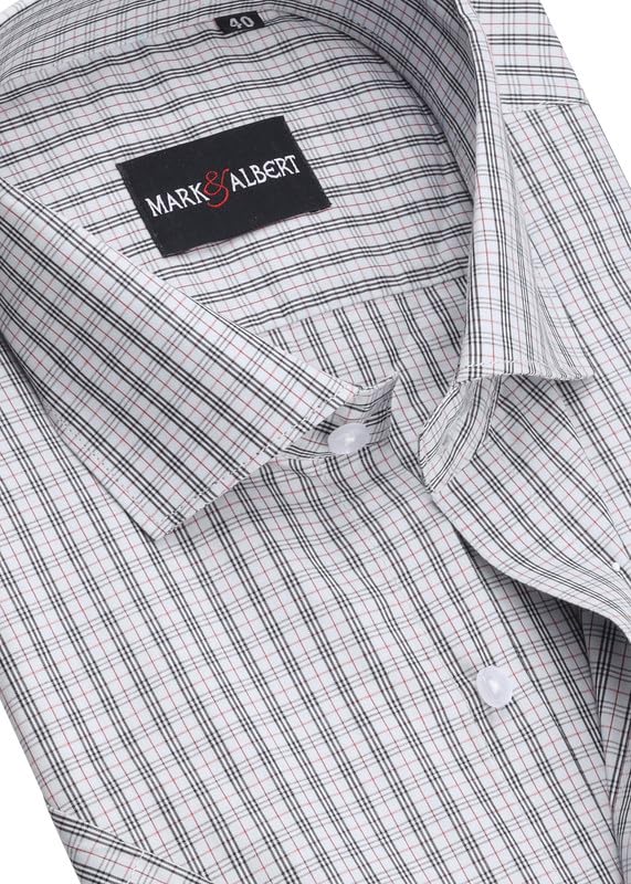 Image of Mark & Albert Men's Half Sleeves Regular Shirt