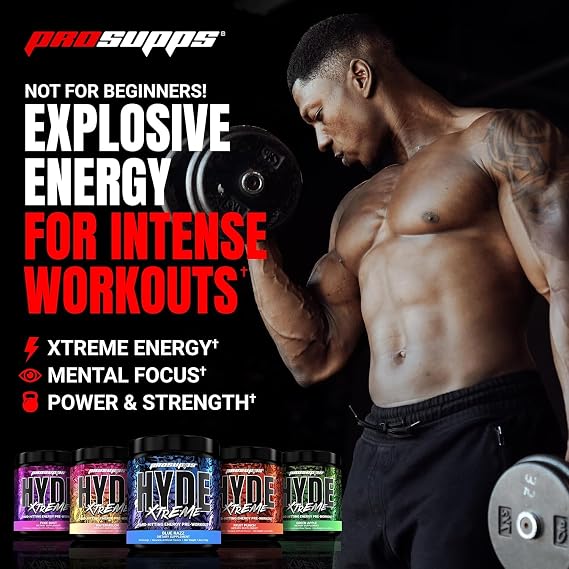 PROSUPPS Hyde Xtreme Hard-Hitting Energy Pre-Workout, Watermelon, and Creatine 300 Bundle