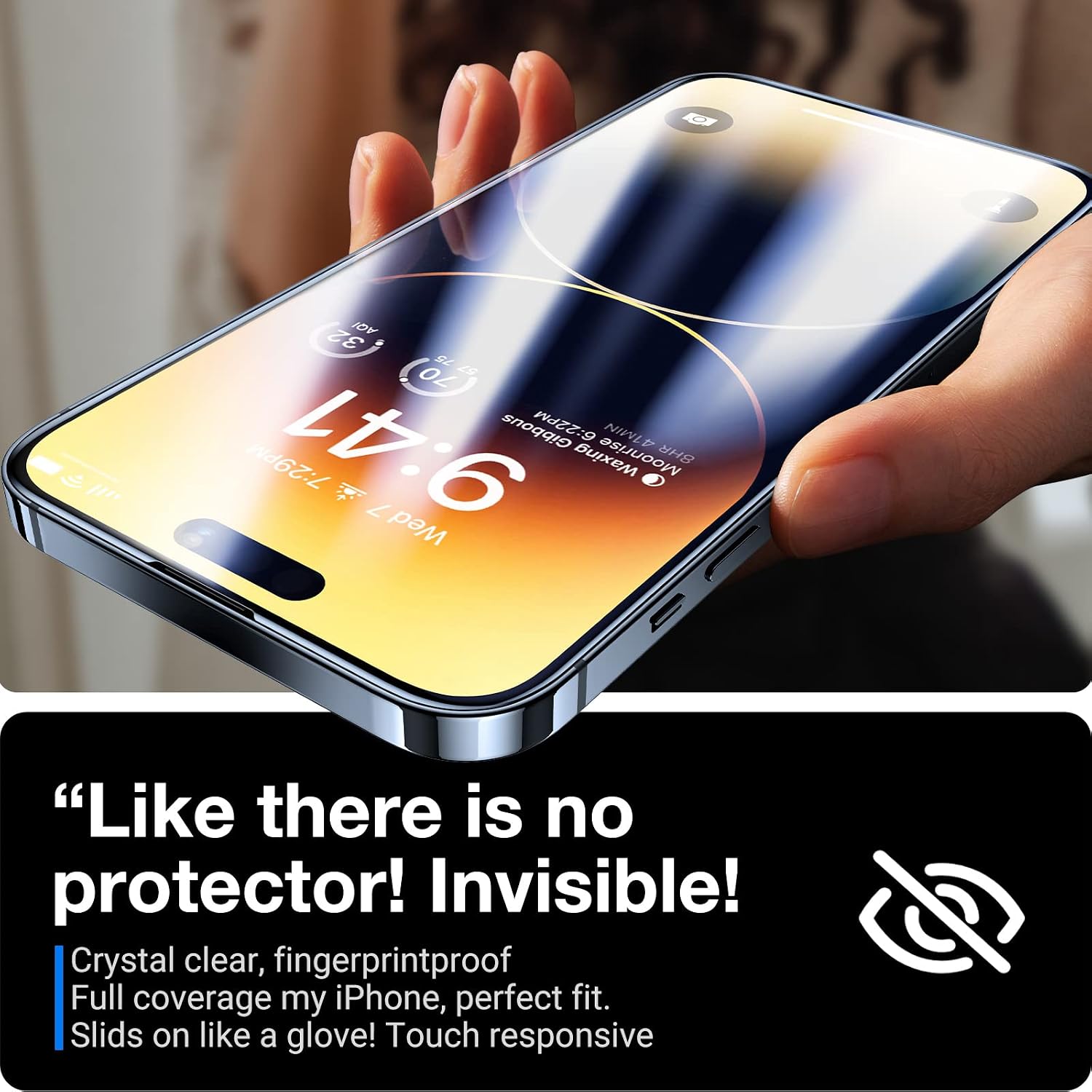 TORRAS Diamond Shield for iPhone 14 Pro Screen Protector with Strengthened Edge [10X Military-Grade Shatterproof] 9H Durable Clear Tempered Glass Protector for iPhone 14 Pro [2-Pack], 6.1"