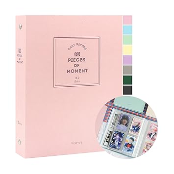 B FANCY 160 Pockets Photo Album for Mini Fuji Instax 70 7s 8 25 50s 90, Polaroid Z2300, Polaroid PIC-300P Film (Pink)