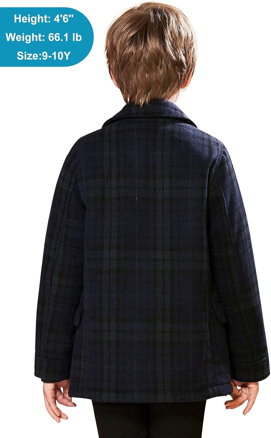 Product Sizing Guide for Haloumoning Kids' Trench Jacket