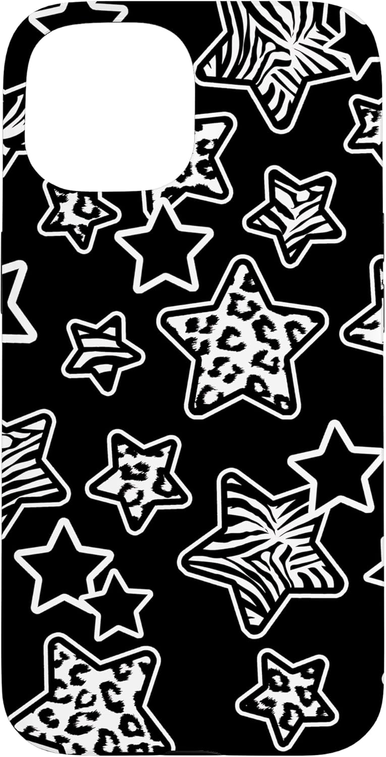 McBling Aesthetic Star Zebra Leopard Bimbo Trashy 2000's Y2K Case for iPhone 7 Plus/8 Plus