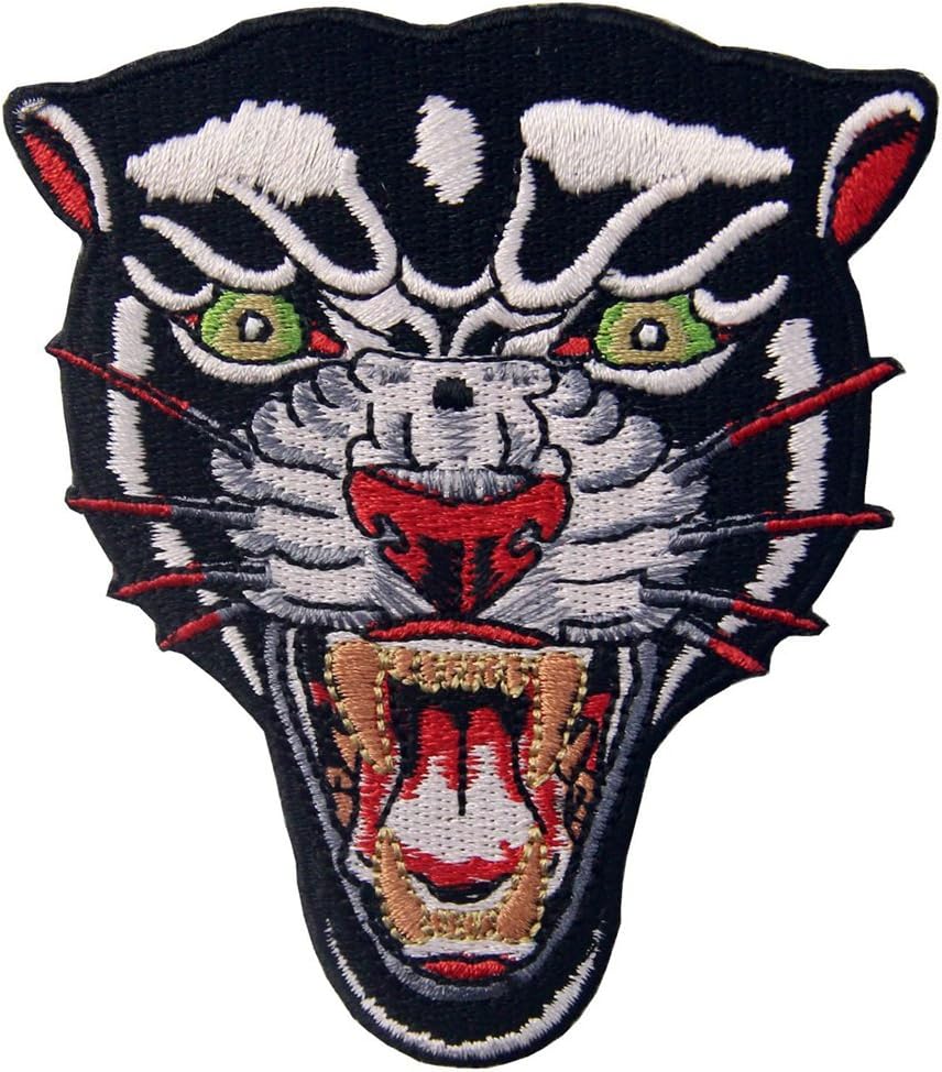 The Roaring Panther Patch Embroidered Applique Iron On Sew On Emblem