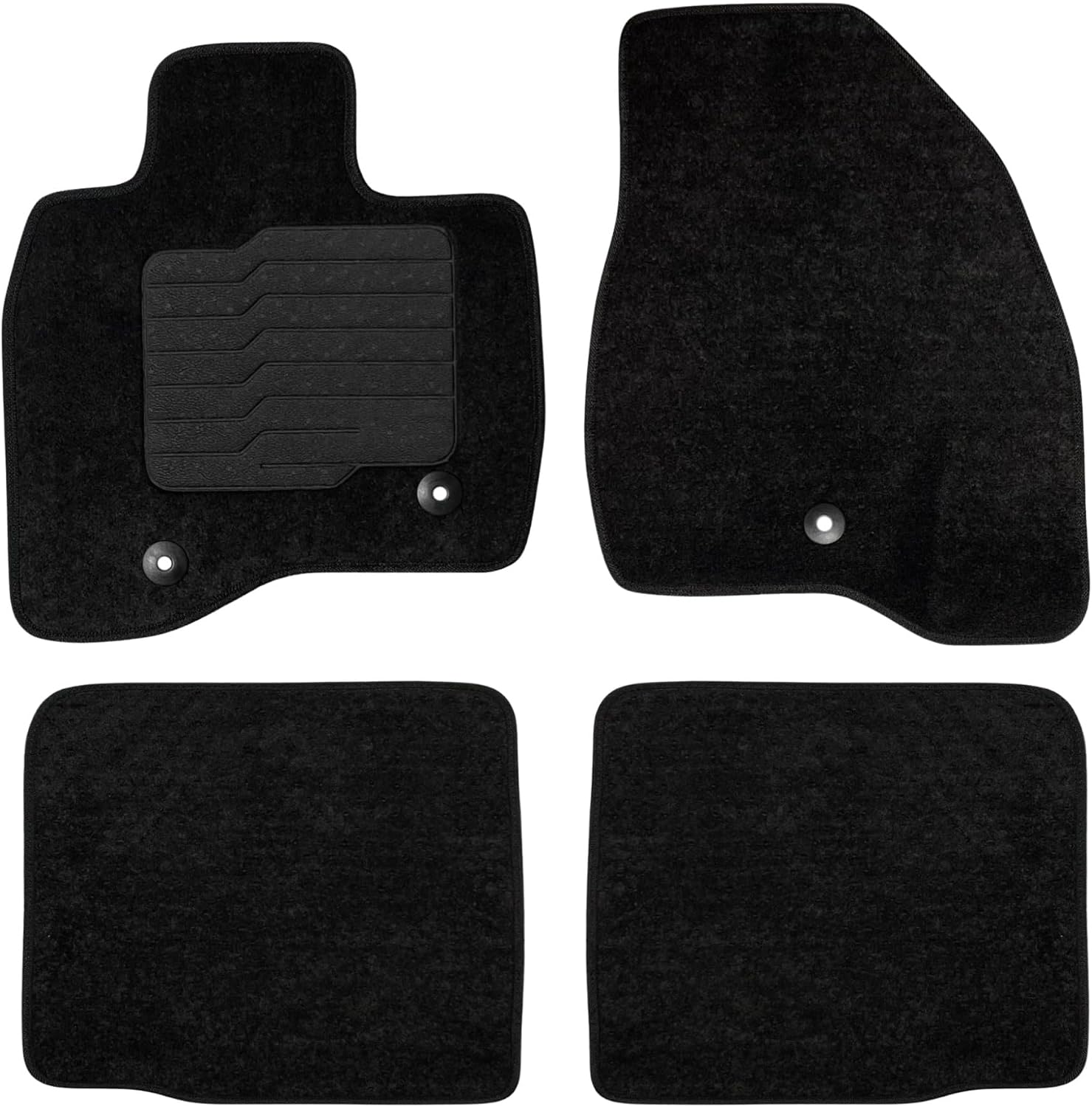 ecoMats Custom-Fit Carpet Floor Mats for 2015–2019 Ford Explorer — Front and Rear Set