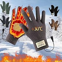 2pcs Heated Glove for Men Women, Heated Gloves Hand Warmers, Winter Warm Glove Liners for Riding Ski Hiking with USB Cable
