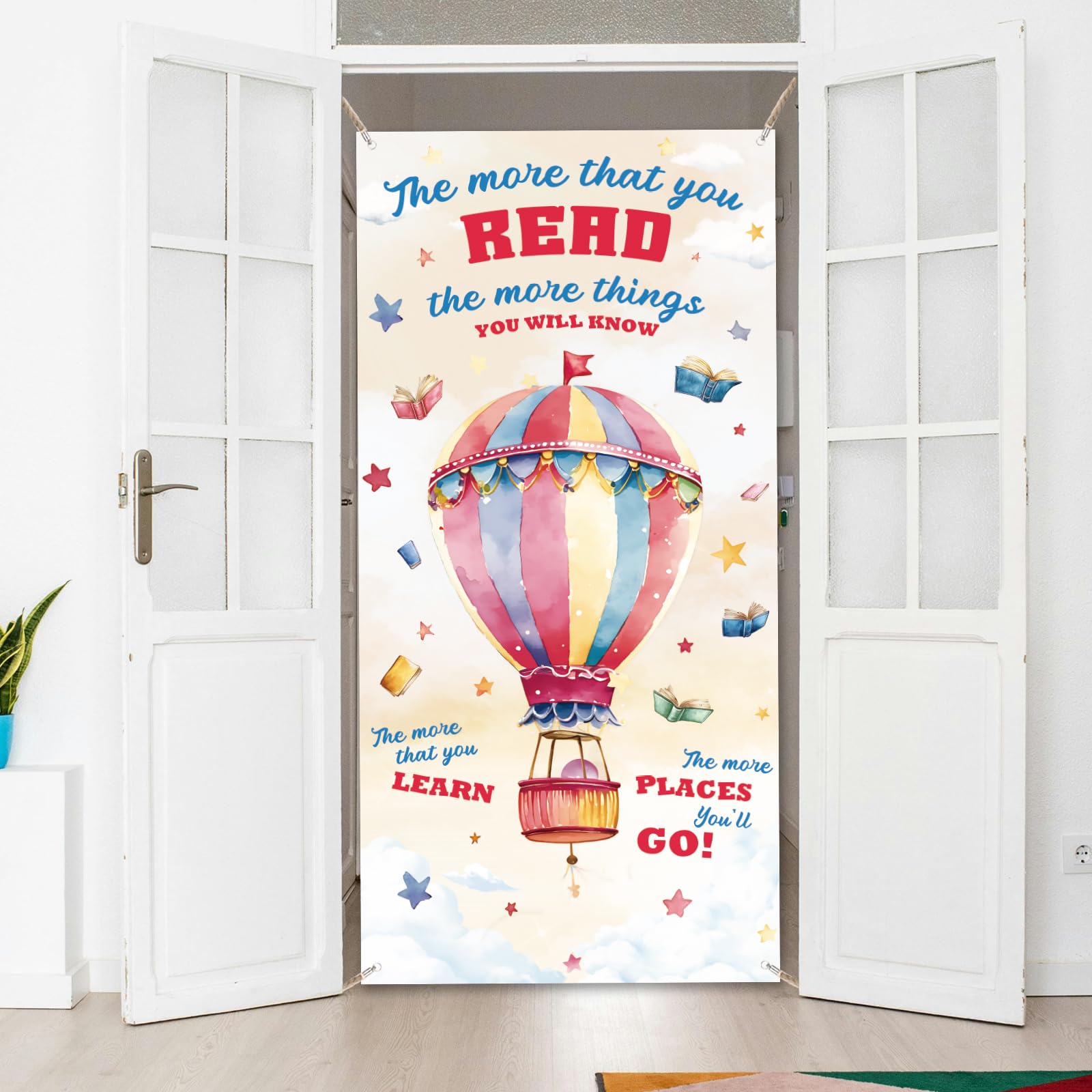 arricraft 1 Pc Reading Artwork Polyester Door Cover