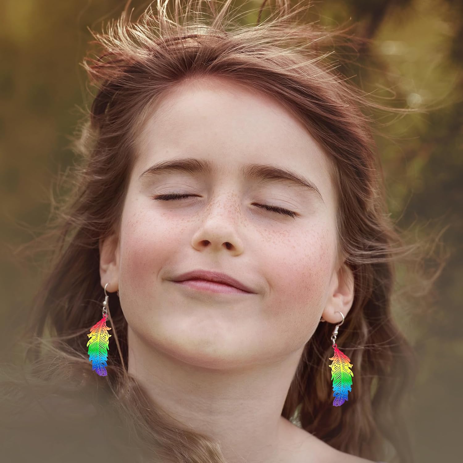 Multicolor Filigree Feather Charms Hollow Color Painted Plume Pendant for DIY Earrings Necklaces Jewelry Making Accessories Bookmark Components Hanging Embellishments - Image 4