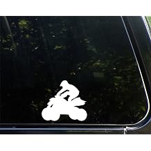ATV - 4" x 4" - Vinyl Die Cut Decal/Bumper Sticker for Windows, Cars, Trucks, Laptops, Etc.