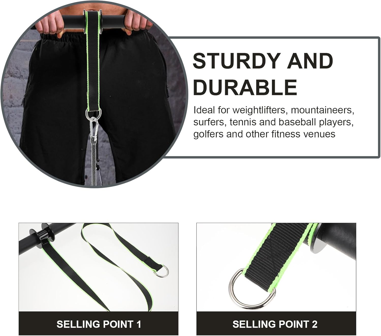 Mipcase Wrist Trainer Forearm Strengthener Power Wrist Exerciser Green Arm Exercise Tool for Home Workout and Casual Fitness