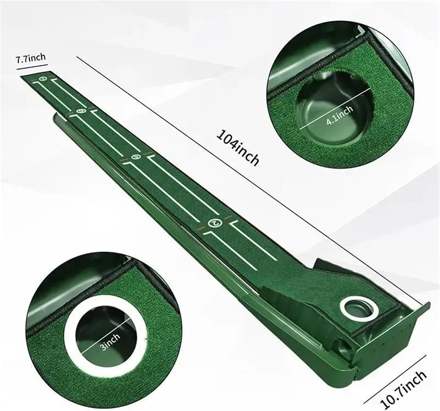 Compatible Portable Mini Golf Putting Mat for Indoor & Outdoor Use