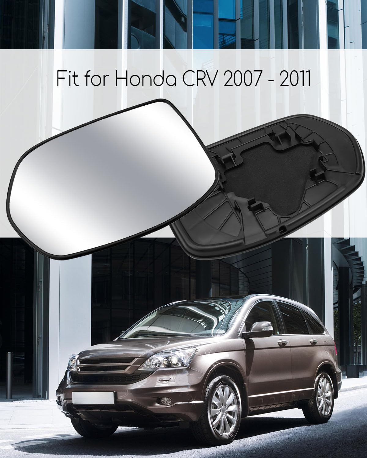 Conjunto de espejo retrovisor lateral de coche, compatible con CRV CR-V