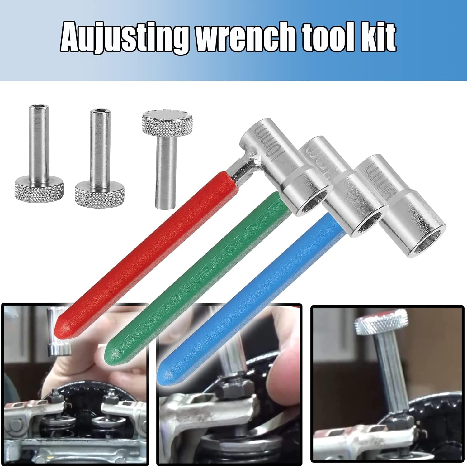 YMT 2218 Small Engine Valve Tappet Adjusting Tool 6 Piece Set, Motorcycle ATV's ATC's Repair Tool