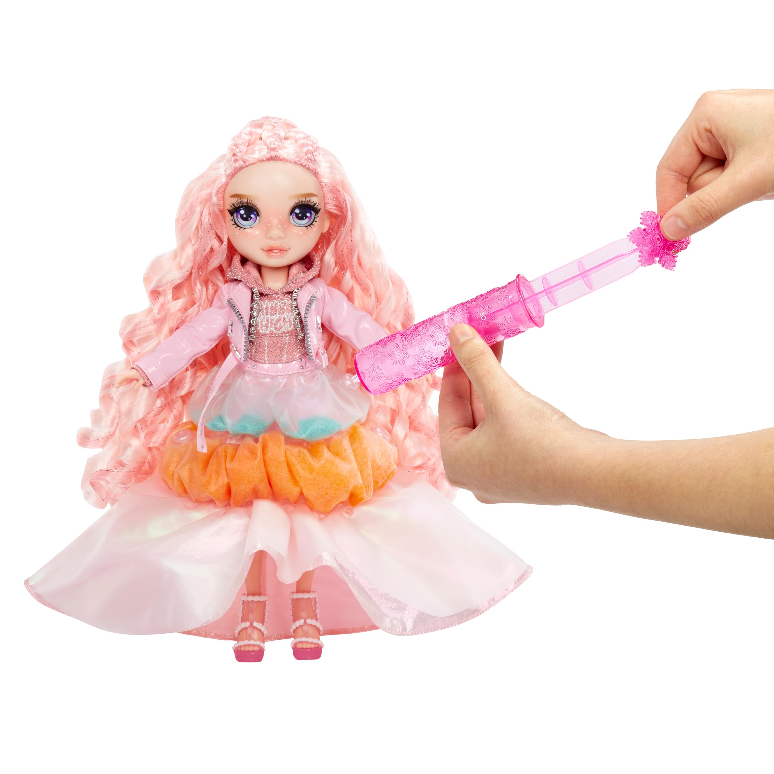 Rainbow High Winter Wonderland, Bella (Pink), 28 cm Fashion Doll, With Hidden Magic Snow That Puffs Up with Water - Image 4