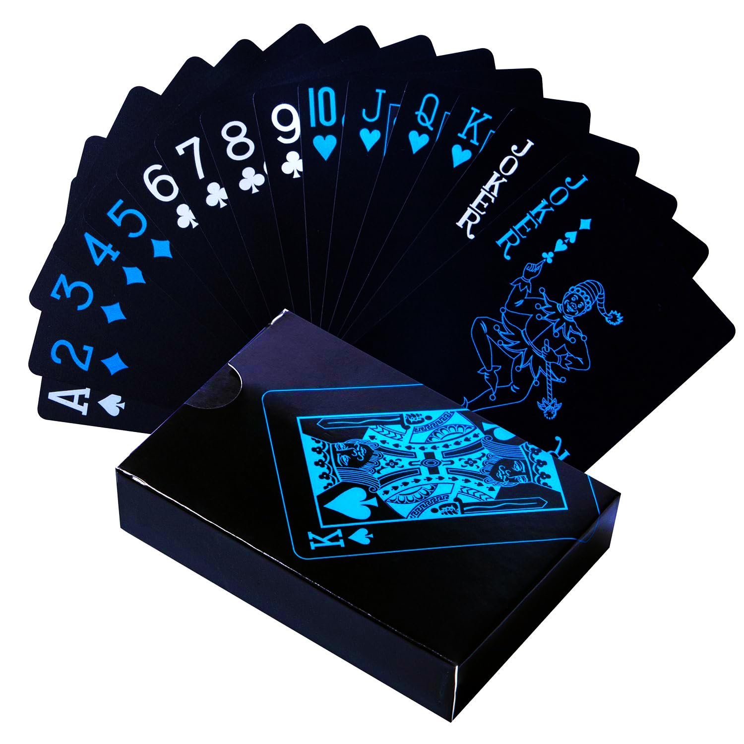 Adult Black Cards Deck, Waterproof PVC Plastic Black Playing Cards, Flexible Poker Cards, Premium Washable For Party Games | Tash Ki Gaddi