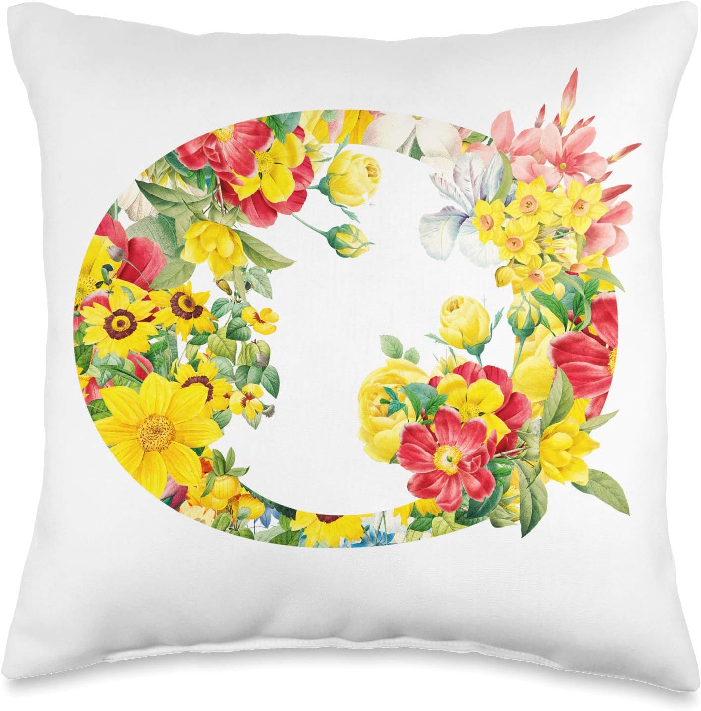 letter throw pillows