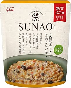 江崎グリコ SUNAO 2種のチーズ&amp;きのこリゾット 220g ×5個