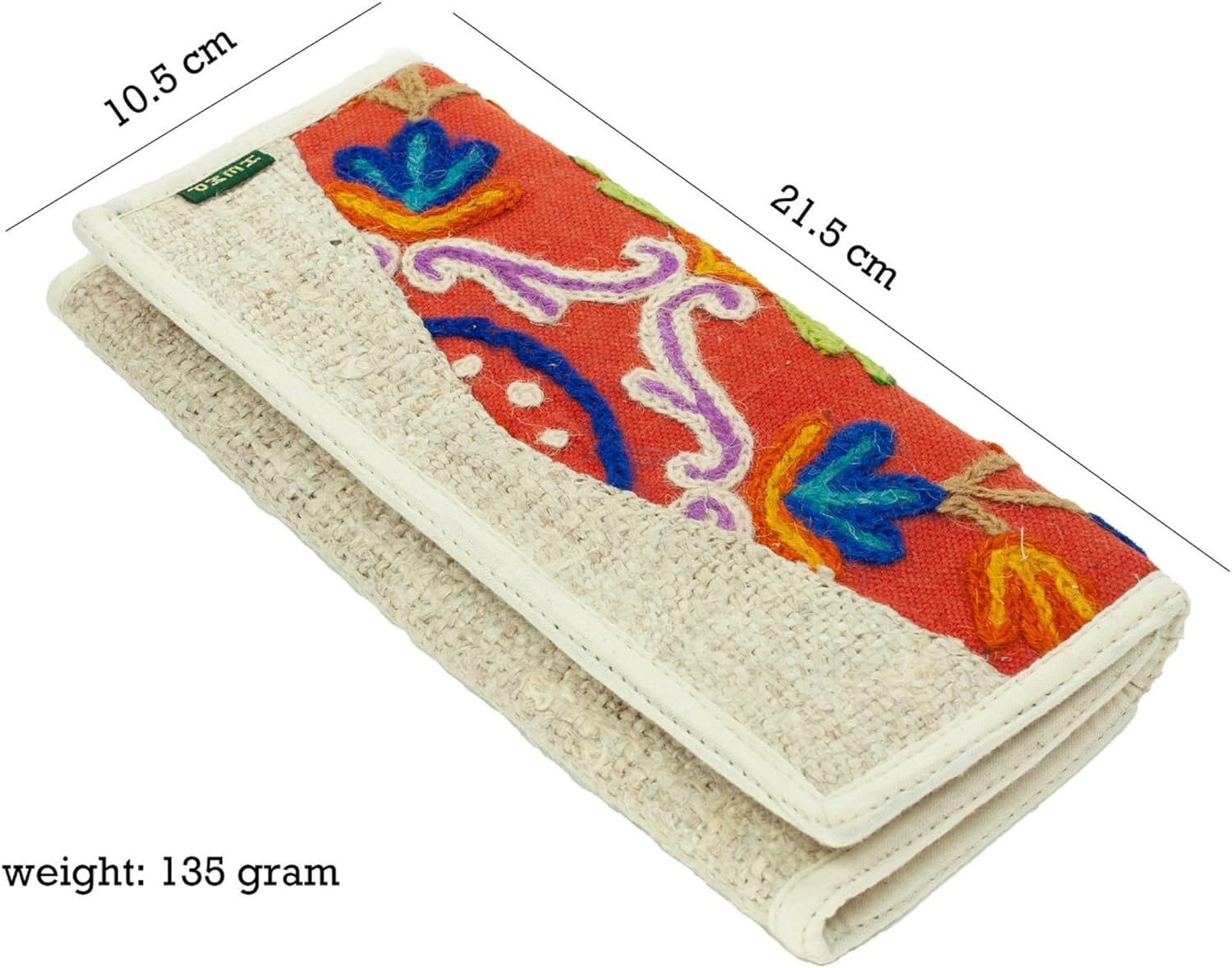 Gurkha Women Handmade Hemp wallet, Card Holder Wallet Coin Purse Zipper Multi Compartments & Card Holder - From Mt. Everest Country, Nepal - Image 6