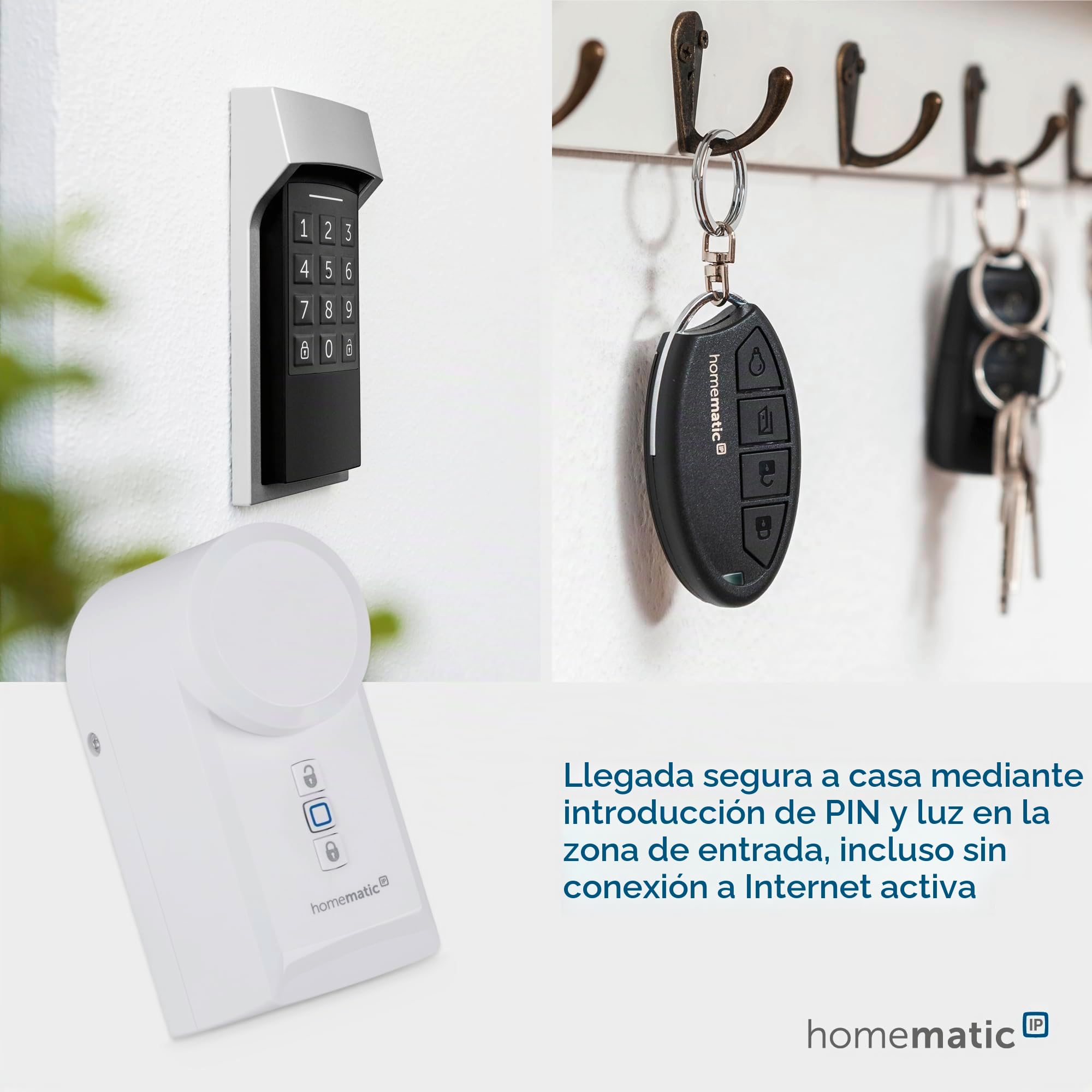 Homematic IP HmIP-DLD - Accionamiento inalámbrico para cerradura de puerta