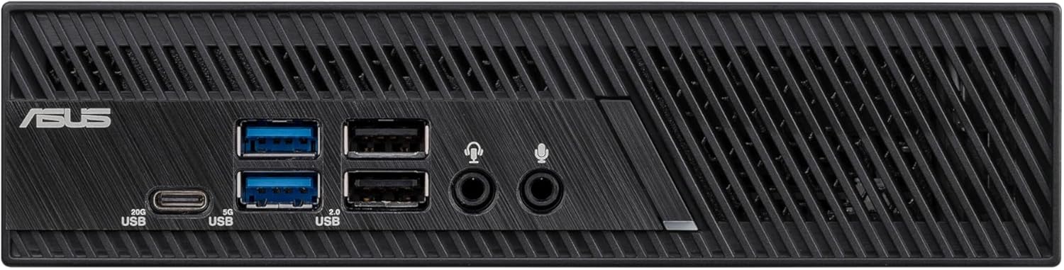 ASUS PB63 Full System Mini PC with Intel Core i5-14500 Desktop Processor, 8GB DDR5-4800 MHz RAM, 512GB PCIe G4x4 NVME SSD, Wi-Fi 6E & Bluetooth 5.3, USB-C, VESA Mount, Keyboard and Mouse Included