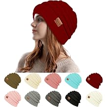 Rosoz Womens Beanies for Winter Slouchy Beanies for Women Knit Warm Winter Hats for Women Thick for Cold Weather