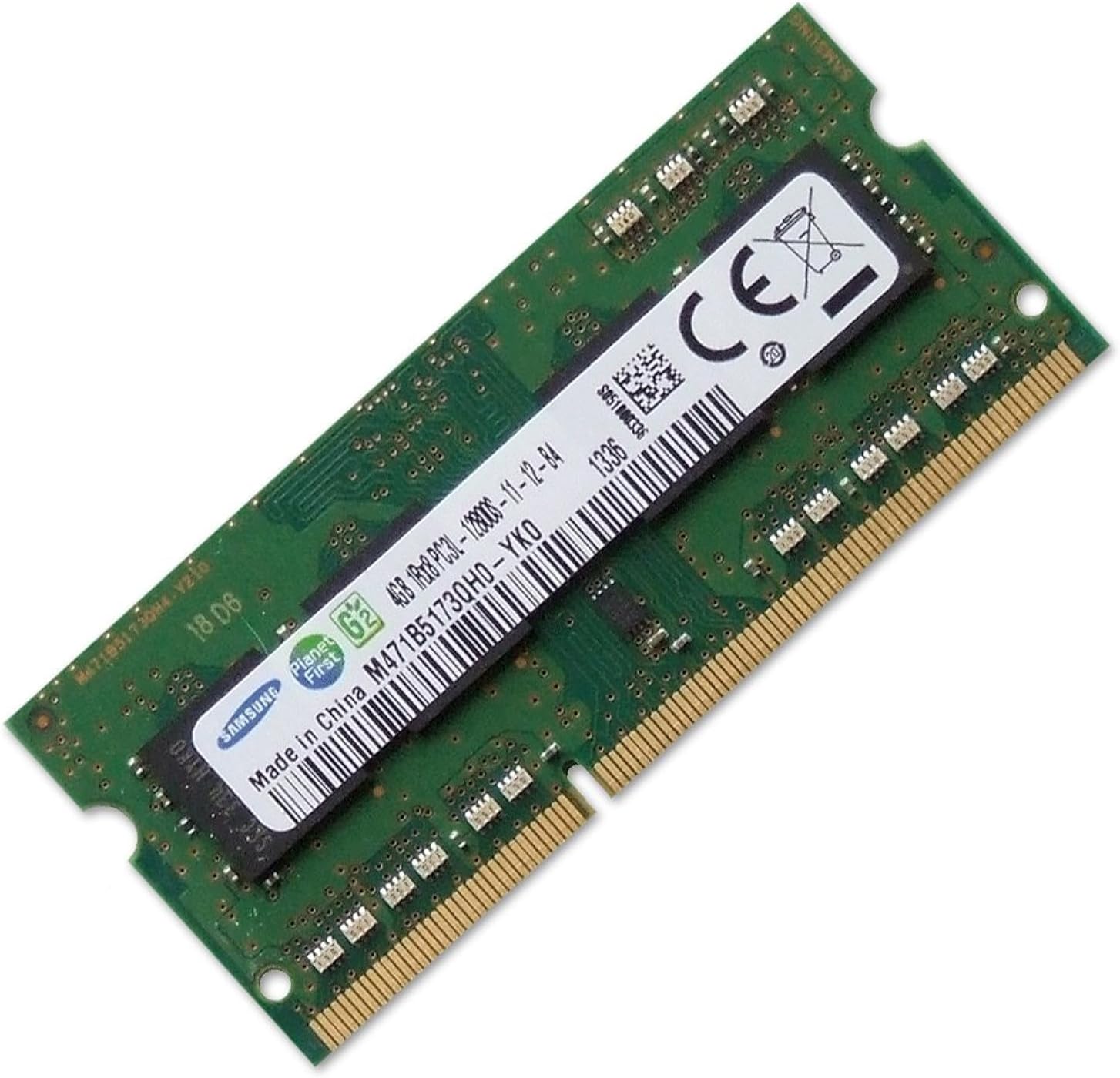 SAMSUNG M471B5173QH0-YK0 4GB 1Rx8 PC3L - 12800S DDR3 SODIMM
