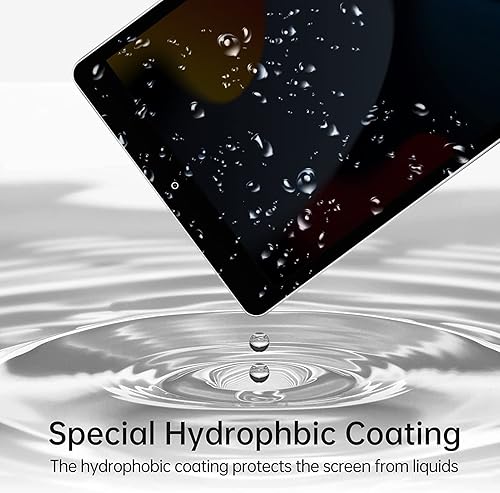 Miniatura 4 de Protector de pantalla de privacidad para iPad de 10.2 pulgadas (versión 202120202019, 987 generación), resistente a los arañazos, dureza 9H, iPad de