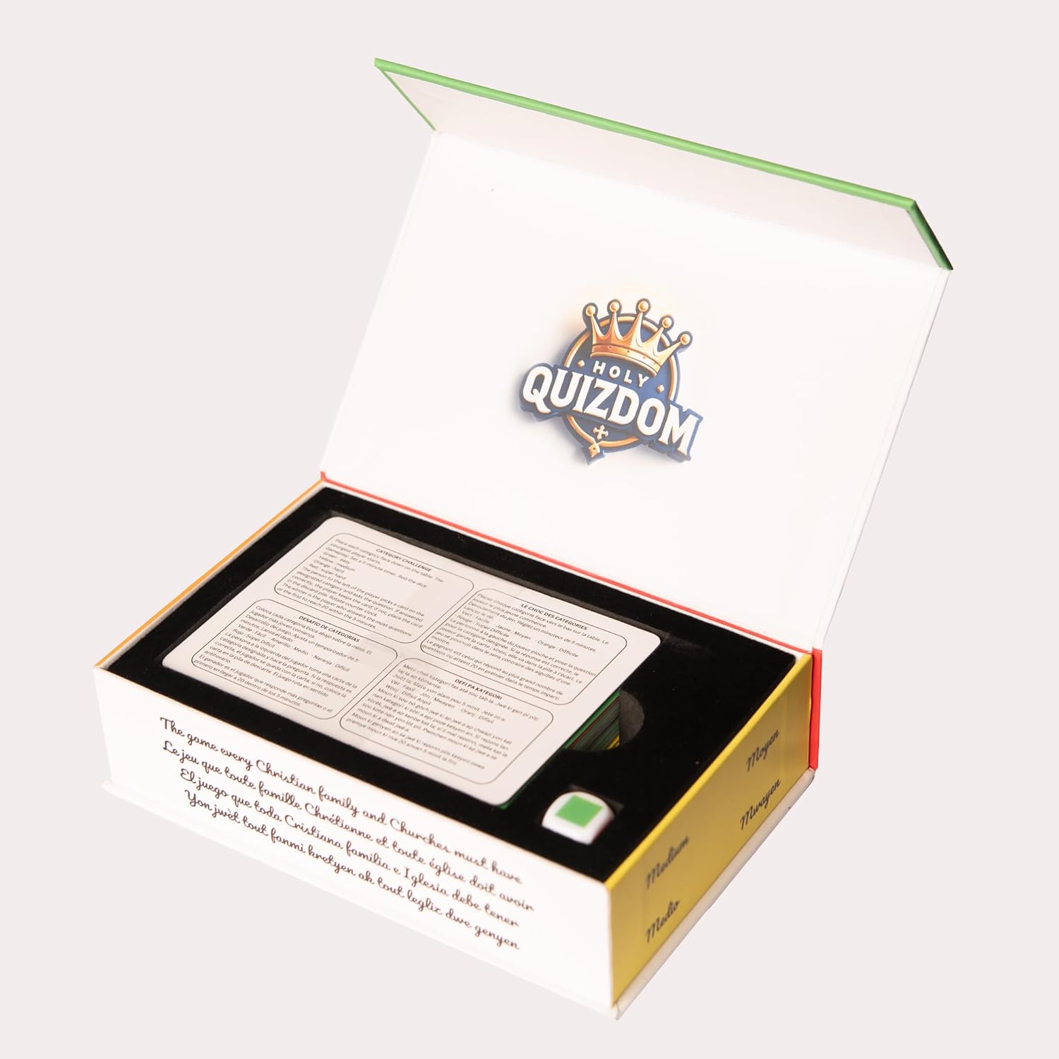Bible Questions Flash Cards - Fun, Multilingual Scripture-Based Bible Trivia Game Great for Families, Youth Groups, Friends, Couples, and Churches for Any Occasion!