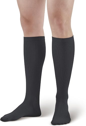 Ames Walker AW Style 166 Mens Travel 15-20 mmHg Moderate Compression Knee High Socks