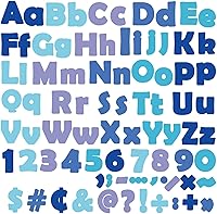 Vista 11 de 260 piezas de letras en blanco y negro para tablón de anuncios de aula, paquete combinado de letras de 4 pulgadas, juego de puntos y rayas