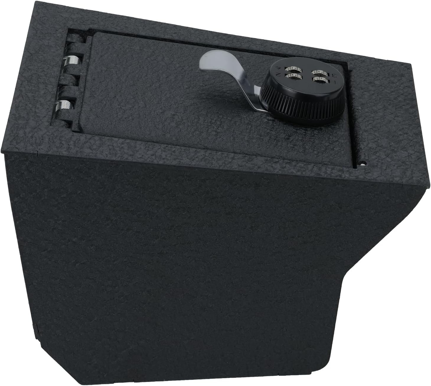 Black Horse Center Console Safe Security Lock Box, Black Gun Box Organizer, with 4 Digit Combination Resettable Lock Compatible with 2019-2023 BMW X5 -ASBX01
