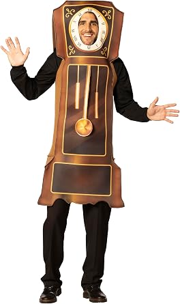 Grandfather Clock Halloween Costume, Women and Men, Adult One Size