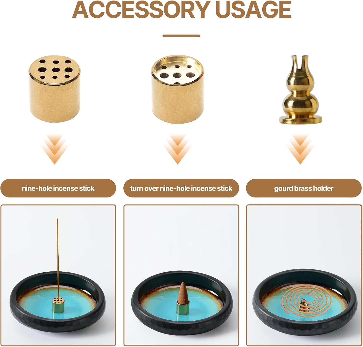 Backflow Incense Burner — Watch the Smoke Waterfall - image 6