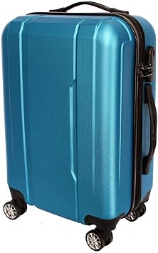 Maleta Avión Equipaje de Mano Viaje Cabina Trolley ABS Rígida 4 Ruedas  55x36x23 (Azul eléctrico) : Amazon.es: Equipaje