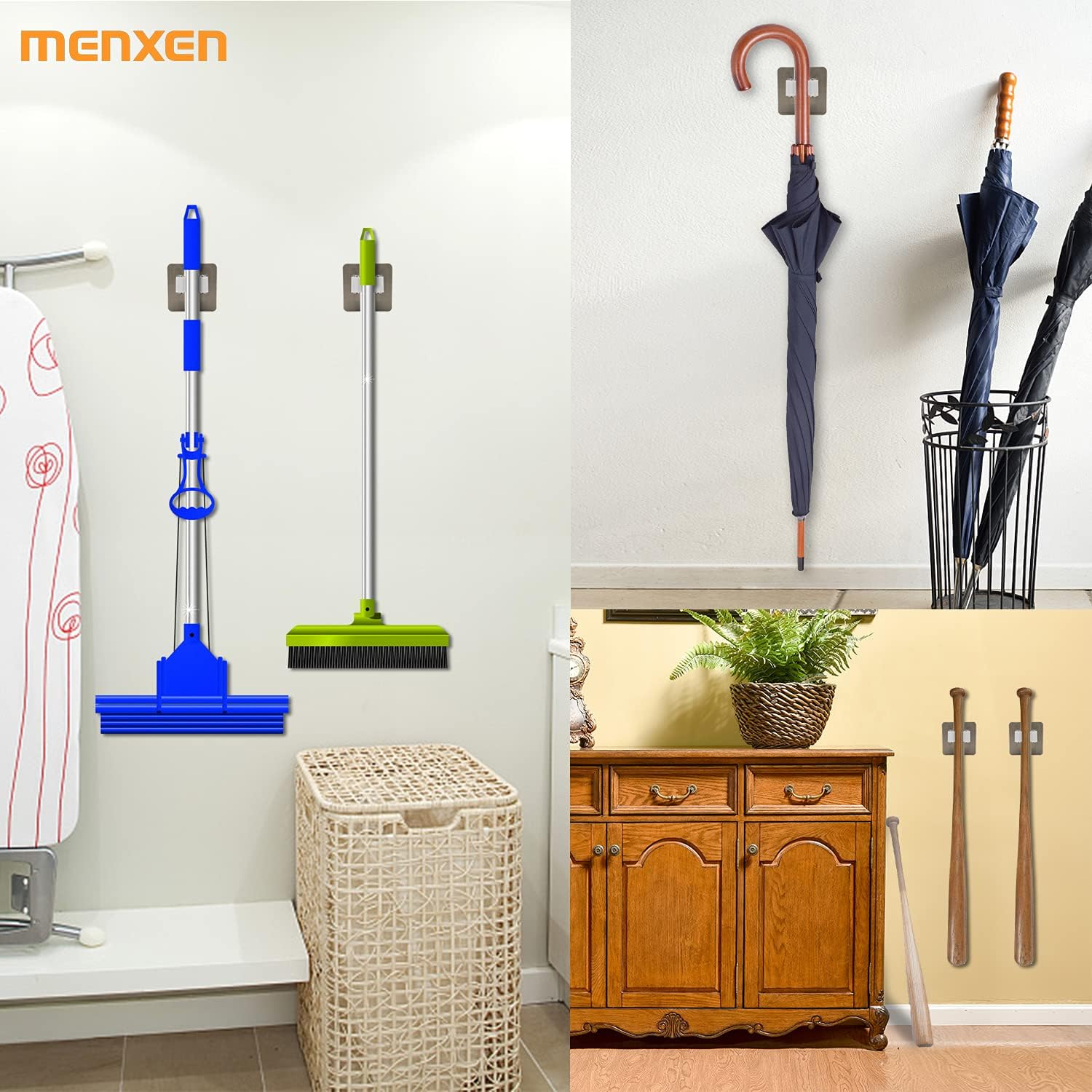 🔥 Cаѕhbасk uр tо 70% Broom Holder, MENXEN Broom Organizer Wall Mount Mop Holder Self Adhesive No Drilling Super Anti-Slip Split Type, Broom Hanger Wall Mounted & Tool Organizers for Home, Kitchen, Garden, Garage Storage (4 Pack) Gеt Sресіаl Prісе Broom Holder, MENXEN Broom Organizer Wall Mount Mop Holder Self Adhesive No Drilling Super Anti-Slip Split Type, Broom Hanger Wall Mounted & Tool Organizers for Home, Kitchen, Garden, Garage Storage (4 Pack)