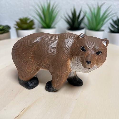 Vista 57 de Escultura de madera para decoración del hogar, estatua de madera, figuras de madera, decoración de habitación, animales salvajes tallados a mano