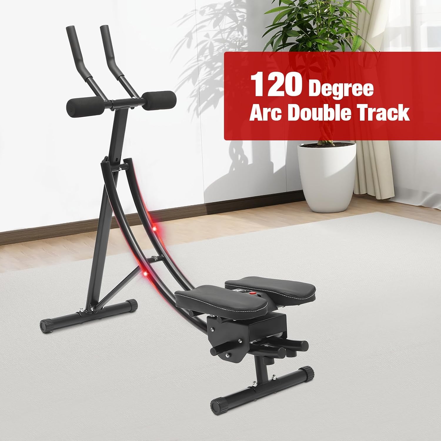 Ab Machine Coaster Abdominal Crunch Trainer for Home Gym Core Abdominal Workout Home Gym Systems Ab Trainer Stimulator