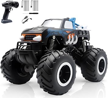 Snugzy Amphibious Monster Truck Toys RC Truck 116 Scale Remote Control Car 4WD Off-Road All Terrain Waterproof RC Car with 360Rotation Toys Gifts for Kids