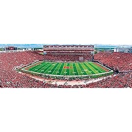 MasterPieces 1000 Piece Sports Jigsaw Puzzle - NCAA Nebraska Cornhuskers Center View Panoramic - 13x39