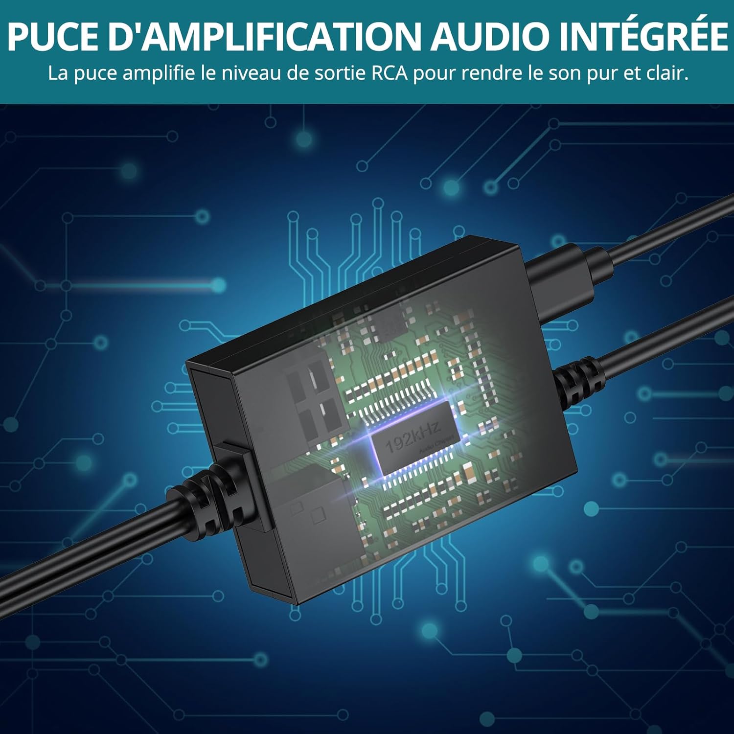 Optical to RCA Adapter 192kHz DAC Digital to Analog Audio Converter 7ft/2.1m Long DAC Converter Digital Audio Optical to RCA Male Cable Plug&Play for HDTV, DVD, Blu-Ray Players and Game Consoles 5 71OF7iGmgML. SL1500