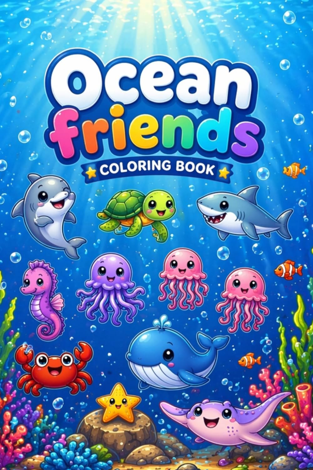 Ocean Friends: coloring book