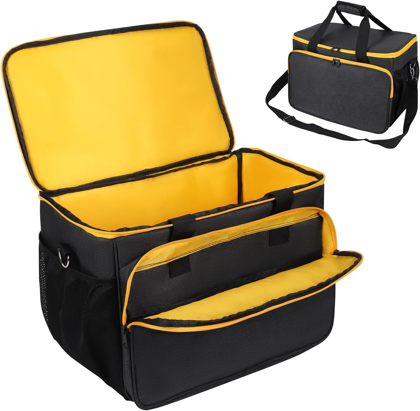 Carry Bag Compatible with DEWALT 20V MAX Circular Saw DCS391B/DCS565B/DCS574B/DCS570B/DCS573B Portable Storage Bag for Skil 5280-01 15 Amp 7-1/4 Inch Circular Saw,with Pockets(Case Only)