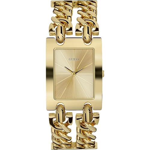 Guess Women's Silver-Tone Multi-Chain Bracelet Watch